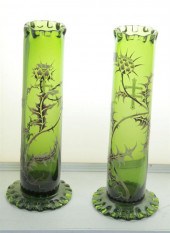 PAIR OF GALLE' DEPOSE' VASES.