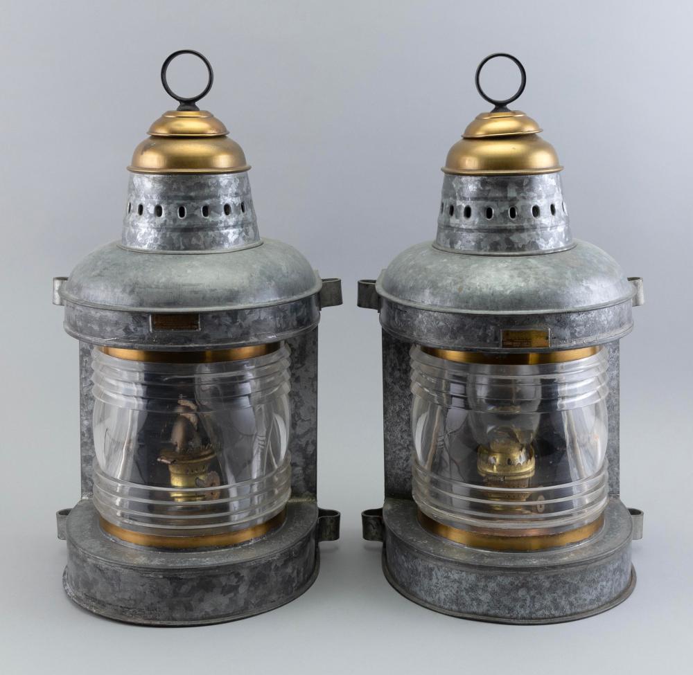 PAIR OF GALVANIZED MARINE