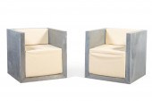 PAIR OF GALVANIZED STEEL AND L