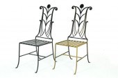 PAIR OF GARDEN CHAIRS.  Twenti