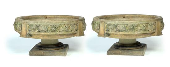 PAIR OF GARDEN URNS.  Lake Bluff 