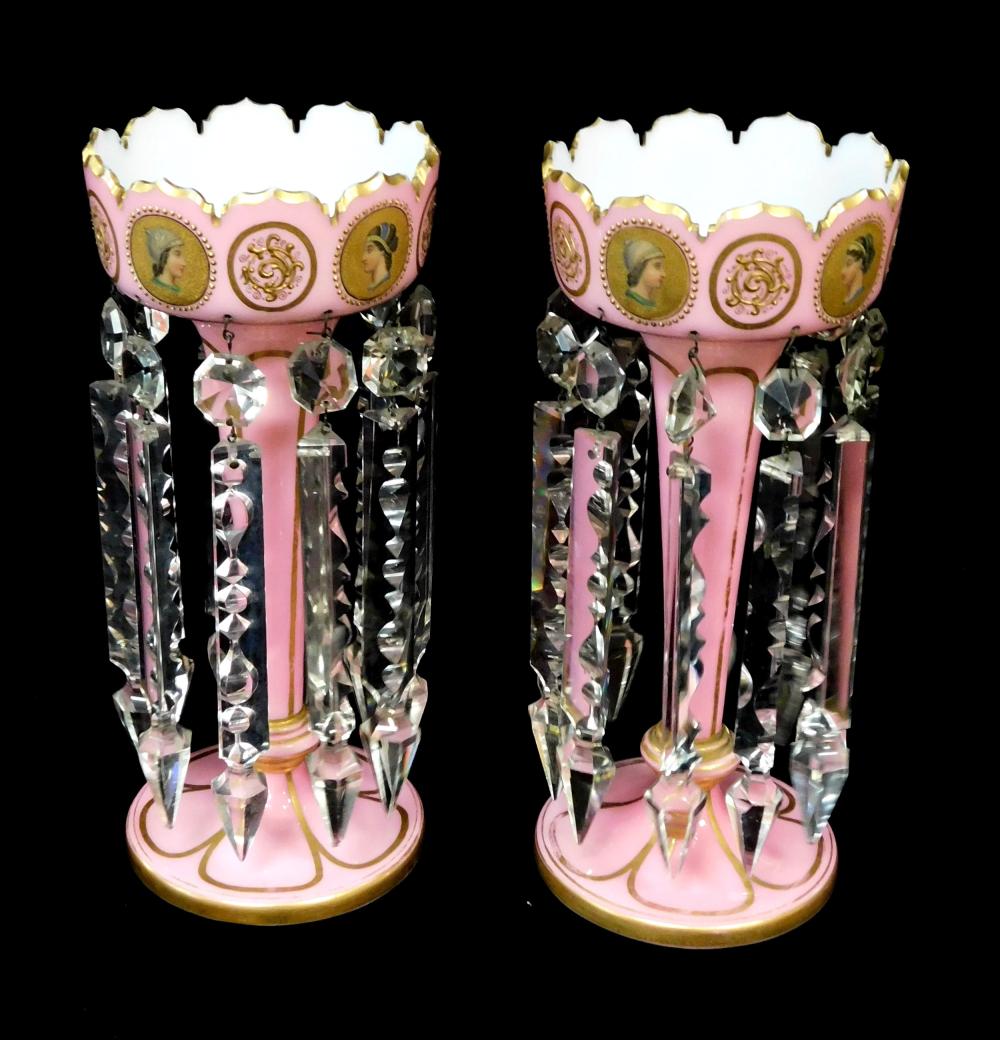 PAIR OF GARNITURES, LATE 19TH C.,