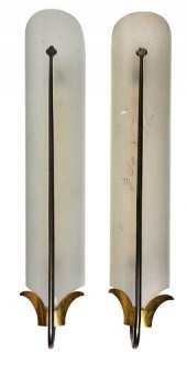 PAIR OF GENET ET MICHON WALL A