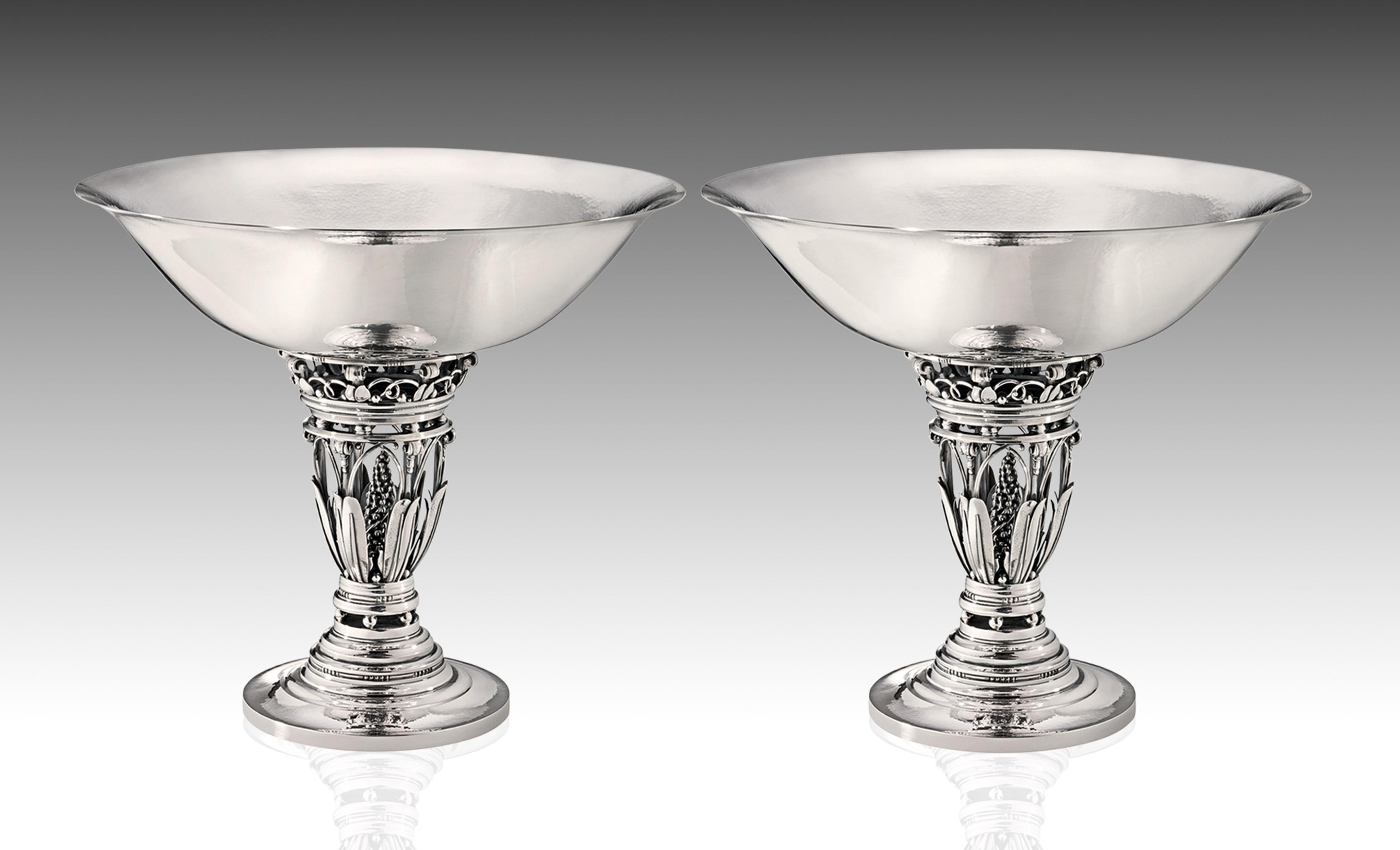 PAIR OF GEORG JENSEN SILVER