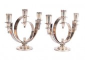 PAIR OF GEORG JENSEN THREE-LIG