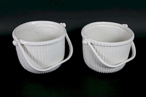 PAIR OF GEORGE DAVIS WHITE