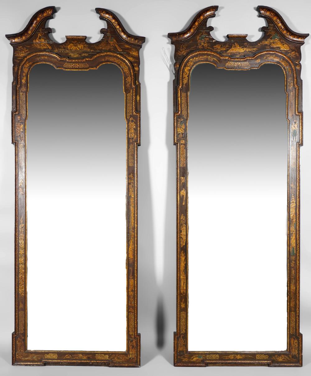 PAIR OF GEORGE I JAPANNED PIER