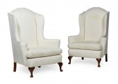 PAIR OF GEORGE I STYLE WINGBAC