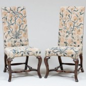 PAIR OF GEORGE I WALNUT AND NE