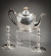PAIR OF GEORGE II SILVER CANDL