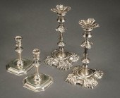 PAIR OF GEORGE II SILVER CANDL