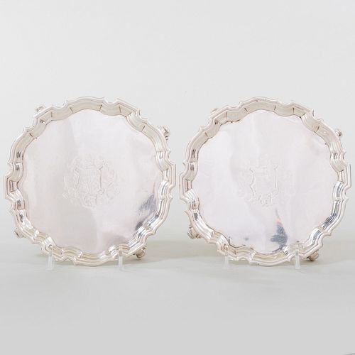 PAIR OF GEORGE II SILVER