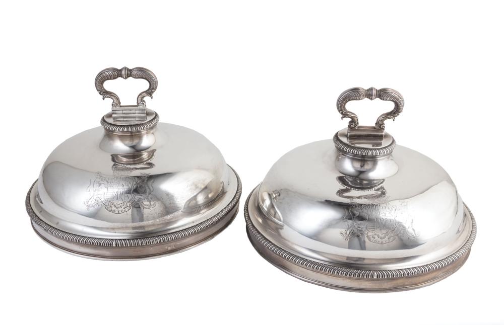 PAIR OF GEORGE II STERLING SILVER