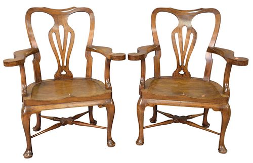 PAIR OF GEORGE II STYLE WALNUT