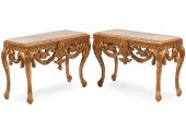 PAIR OF GEORGE II-STYLE CARVED