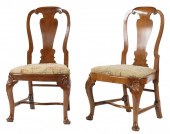 PAIR OF GEORGE II WALNUT SIDE
