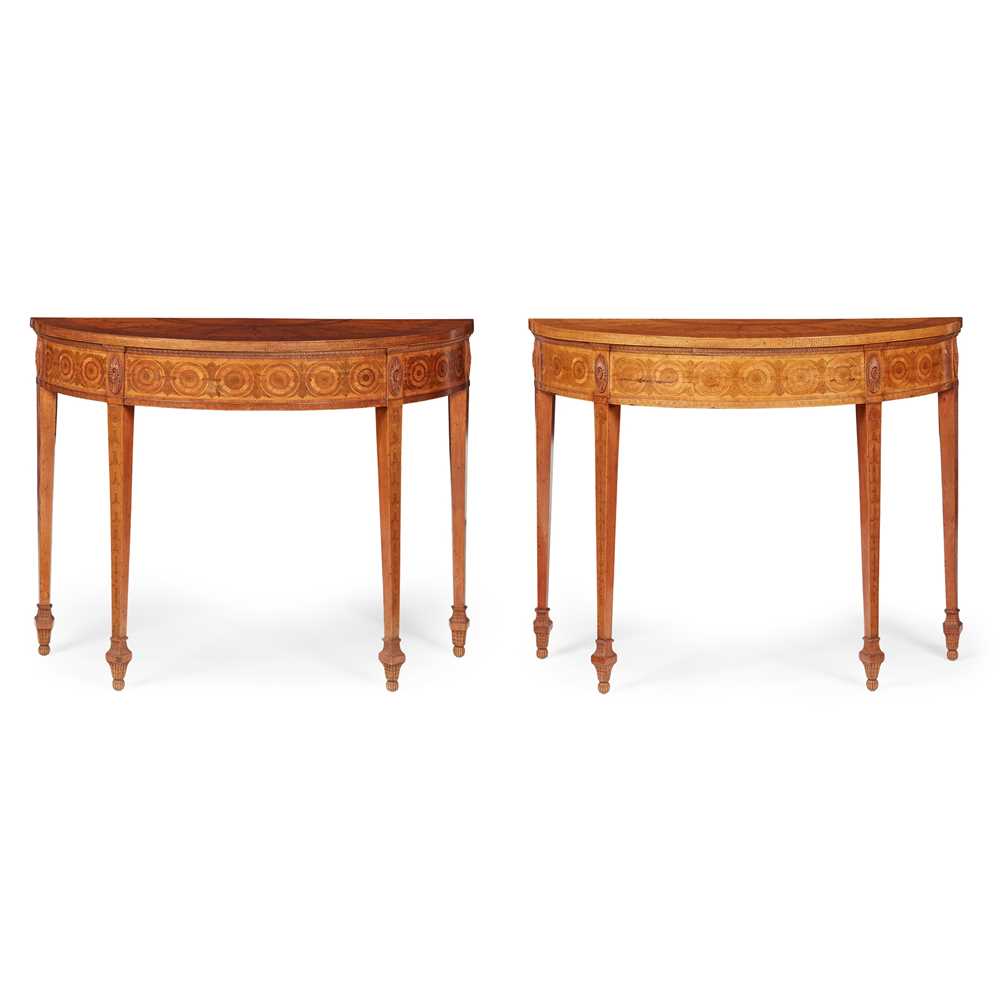 ? PAIR OF GEORGE III SATINWOOD