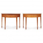 ? PAIR OF GEORGE III SATINWOOD