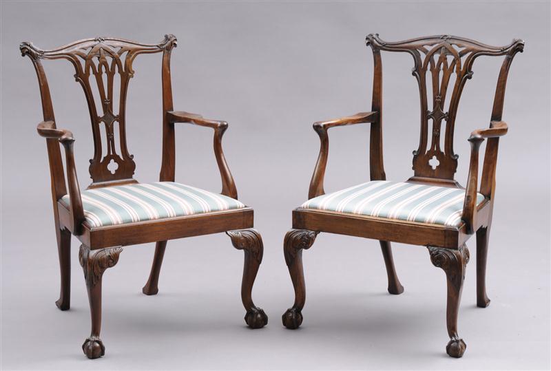 PAIR OF GEORGE III CARVED