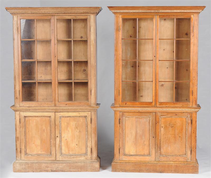 PAIR OF GEORGE III CARVED PINE