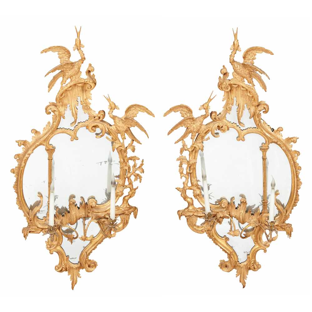 PAIR OF GEORGE III CARVED