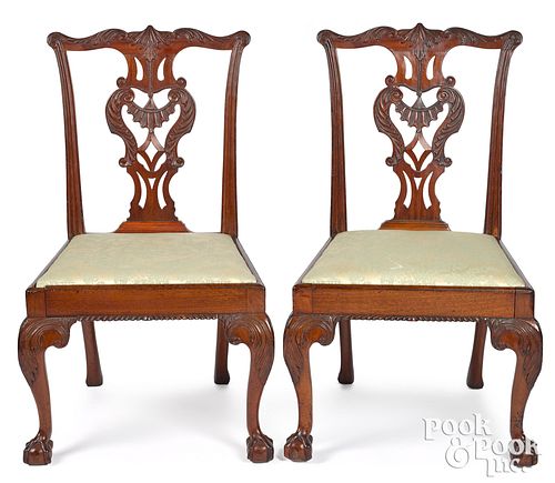 PAIR OF GEORGE III CARVED