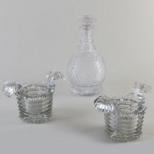 PAIR OF GEORGE III CUT GLASS B
