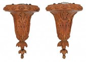 PAIR OF GEORGE III DEAL WOOD W
