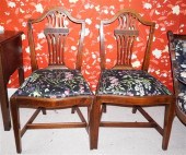PAIR OF GEORGE III EBONY INLAI