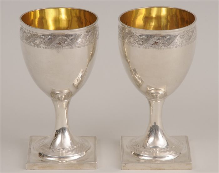 PAIR OF GEORGE III ENGRAVED