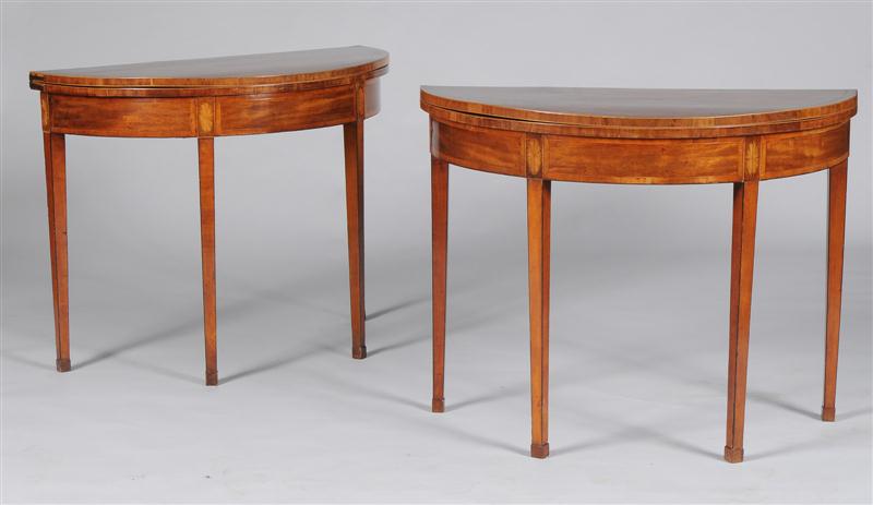 PAIR OF GEORGE III INLAID