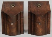 PAIR OF GEORGE III INLAID MAHO