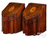 PAIR OF GEORGE III INLAID MAHO