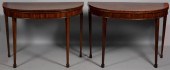 PAIR OF GEORGE III INLAID MAHO