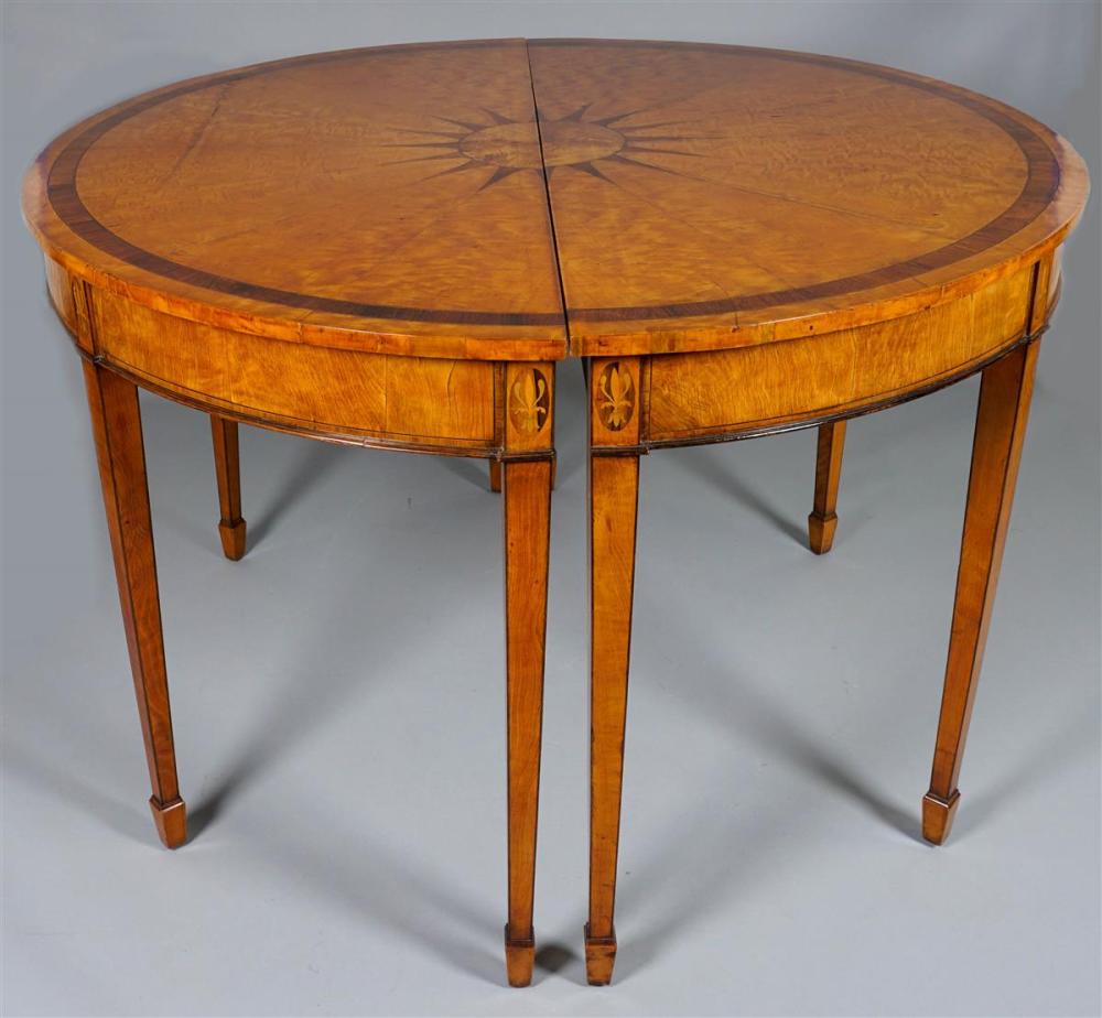 PAIR OF GEORGE III INLAID SATINWOOD