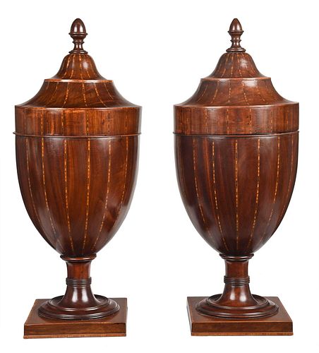 PAIR OF GEORGE III INLAID