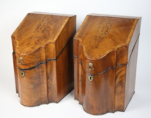 PAIR OF GEORGE III INLAID
