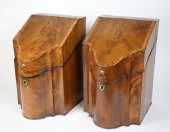 PAIR OF GEORGE III INLAID MAHO