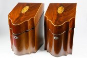 PAIR OF GEORGE III INLAID MAHO