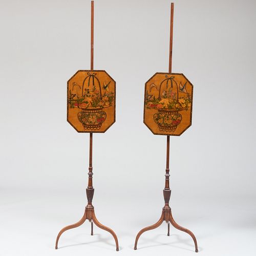 PAIR OF GEORGE III INLAID