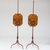PAIR OF GEORGE III INLAID MAHO