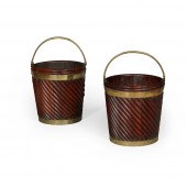 PAIR OF GEORGE III MAHOGANY AN