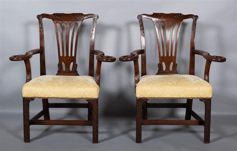 PAIR OF GEORGE III MAHOGANY