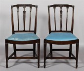PAIR OF GEORGE III MAHOGANY SI