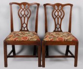 PAIR OF GEORGE III MAHOGANY SI