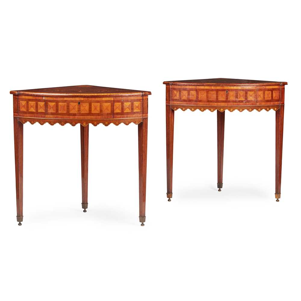 PAIR OF GEORGE III MAHOGANY,