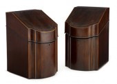 Pair of George III mahogany an