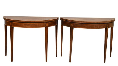 PAIR OF GEORGE III PLUM PUDDING