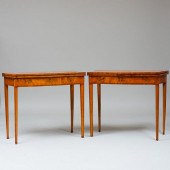 PAIR OF GEORGE III SERPENTINE-
