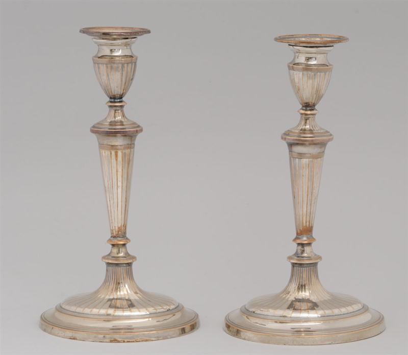 PAIR OF GEORGE III SHEFFIELD
